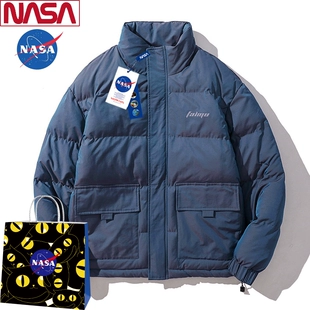 NASA联名潮牌外套 男羽绒棉衣