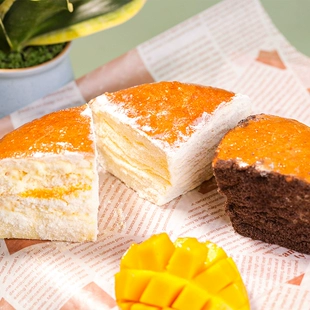 毛毛先森三角奶酪蛋糕共3盒 手作面包 新鲜短保