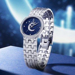 马克华菲新款手表复古镶钻女表满天星石英腕表