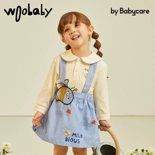 k姐直播推荐woobaby童装babycare背带裙 